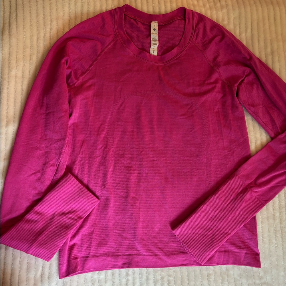 Lululemon Women's Pink Long Sleeve Top